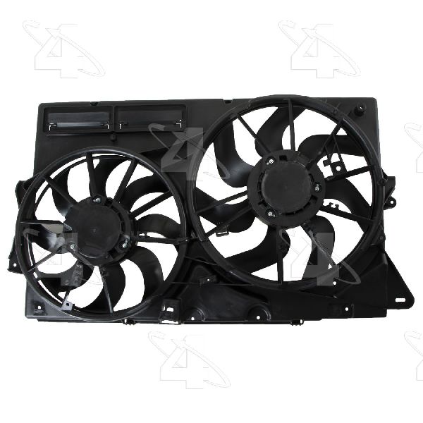 2013-2016 Lincoln MKS Dual Radiator and Condenser Fan Assembly (Four Seasons)