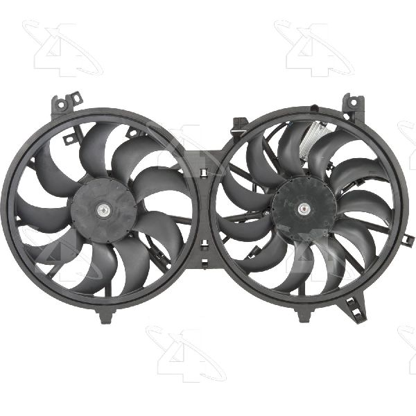 2008-2012 INFINITI EX35 Dual Radiator and Condenser Fan Assembly (Four Seasons)