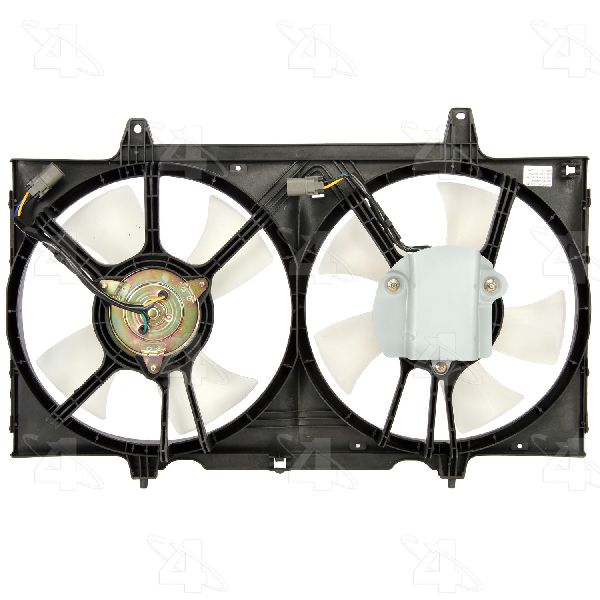 1993-1997 Nissan Altima Dual Radiator and Condenser Fan Assembly (Four Seasons)