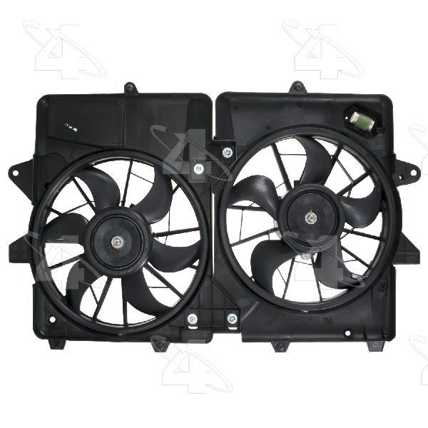 2008-2010 Mazda Tribute Dual Radiator and Condenser Fan Assembly (Four Seasons)
