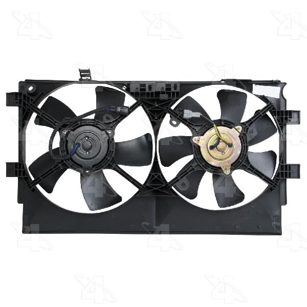 2008-2010 Mitsubishi Lancer Dual Radiator and Condenser Fan Assembly (Four Seasons)