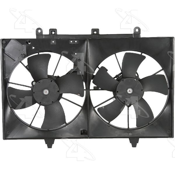 2006-2010 INFINITI M45 Dual Radiator and Condenser Fan Assembly (Four Seasons)