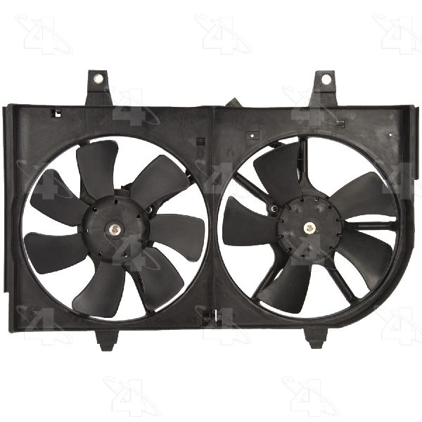 2002-2004 INFINITI I35 Dual Radiator and Condenser Fan Assembly (Four Seasons)