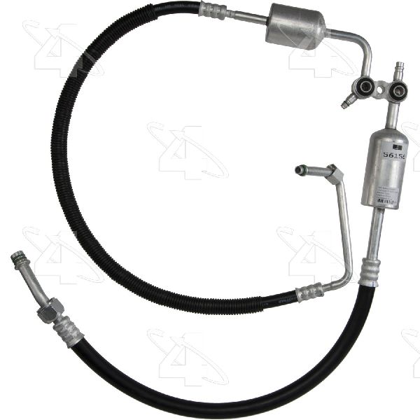 1999-2000 GMC C3500HD A/C Refrigerant Discharge / Suction Hose Assembly (Four Seasons)