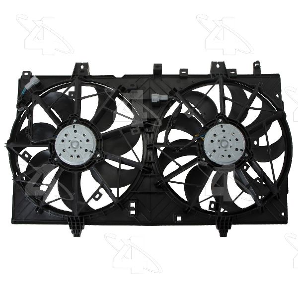 2014-2020 Nissan Rogue Dual Radiator and Condenser Fan Assembly (Four Seasons)