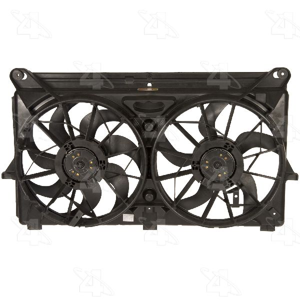 2007-2013 GMC Sierra Dual Radiator and Condenser Fan Assembly (Four Seasons)