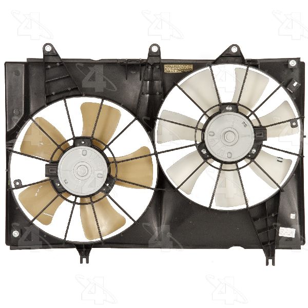 2003-2004 Cadillac CTS Dual Radiator and Condenser Fan Assembly (Four Seasons)