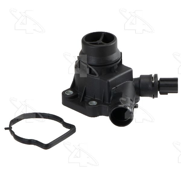 2007-2015 Volvo S80 Engine Coolant Thermostat / Water Outlet Assembly (Four Seasons)
