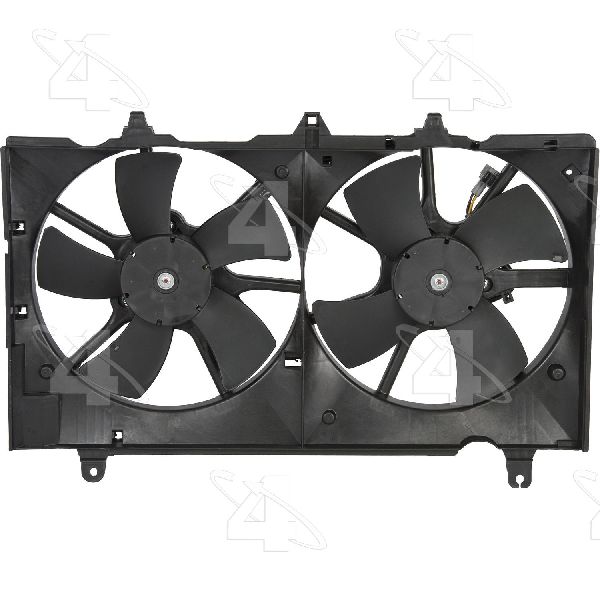 2007-2009 Nissan 350Z Dual Radiator and Condenser Fan Assembly (Four Seasons)