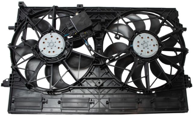 2021 Nissan Rogue Dual Radiator and Condenser Fan Assembly (Four Seasons)
