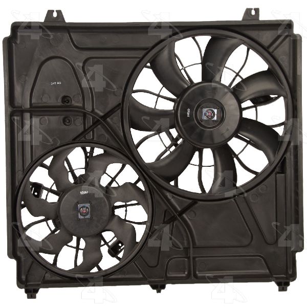 2003-2006 Kia Sorento Dual Radiator and Condenser Fan Assembly (Four Seasons)