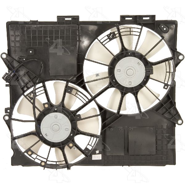 2004-2008 Cadillac SRX Dual Radiator and Condenser Fan Assembly (Four Seasons)