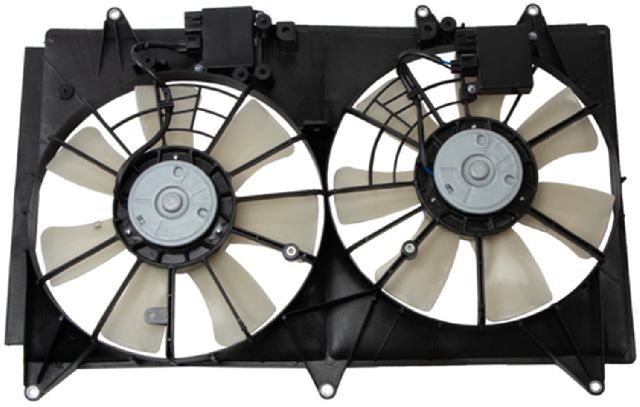 2010-2012 Mazda CX-7 Dual Radiator and Condenser Fan Assembly (Four Seasons)
