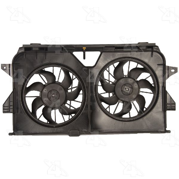 2005-2007 Dodge Caravan Dual Radiator and Condenser Fan Assembly (Four Seasons)