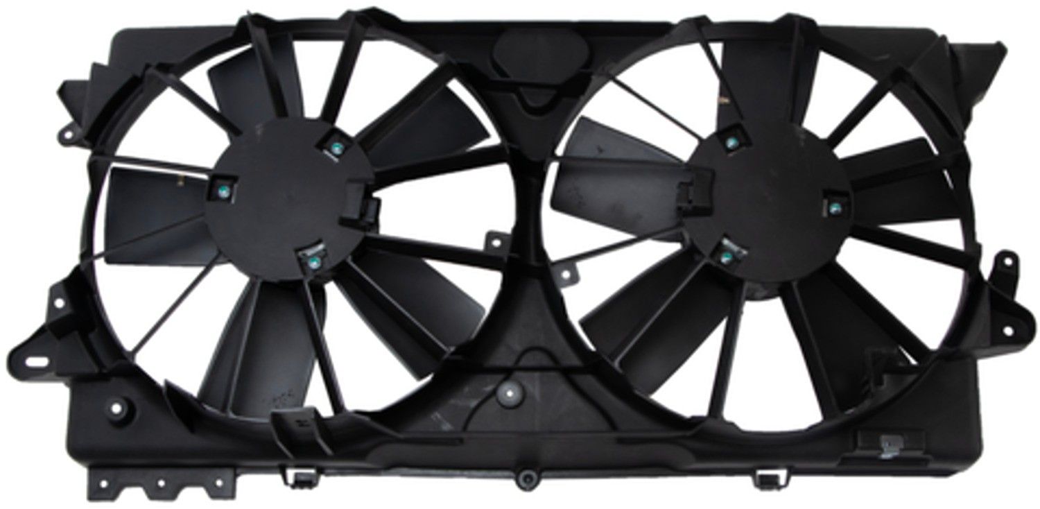 2014 Ford Expedition Dual Radiator and Condenser Fan Assembly