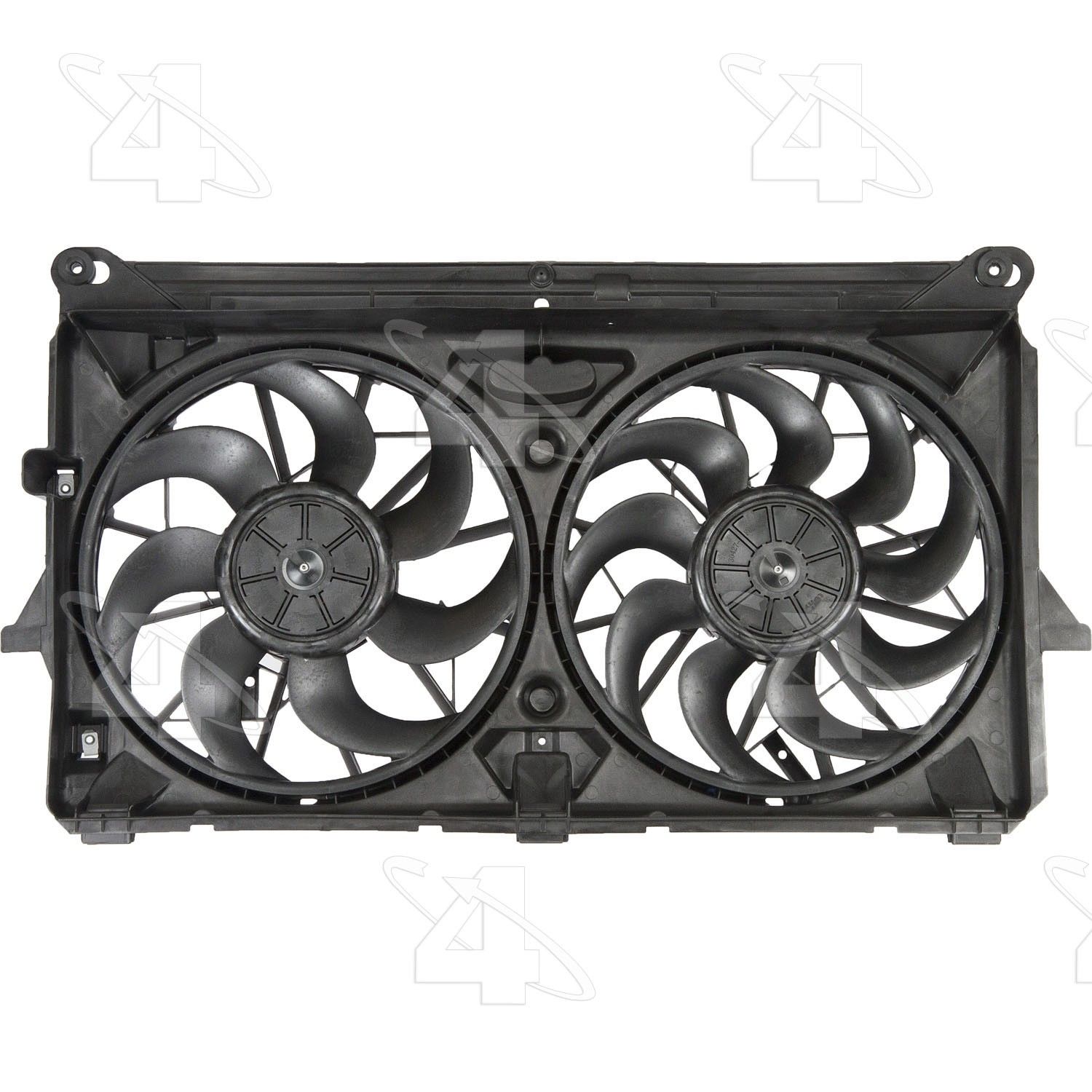 2009, 2008 Hummer H2 Dual Radiator and Condenser Fan Assembly