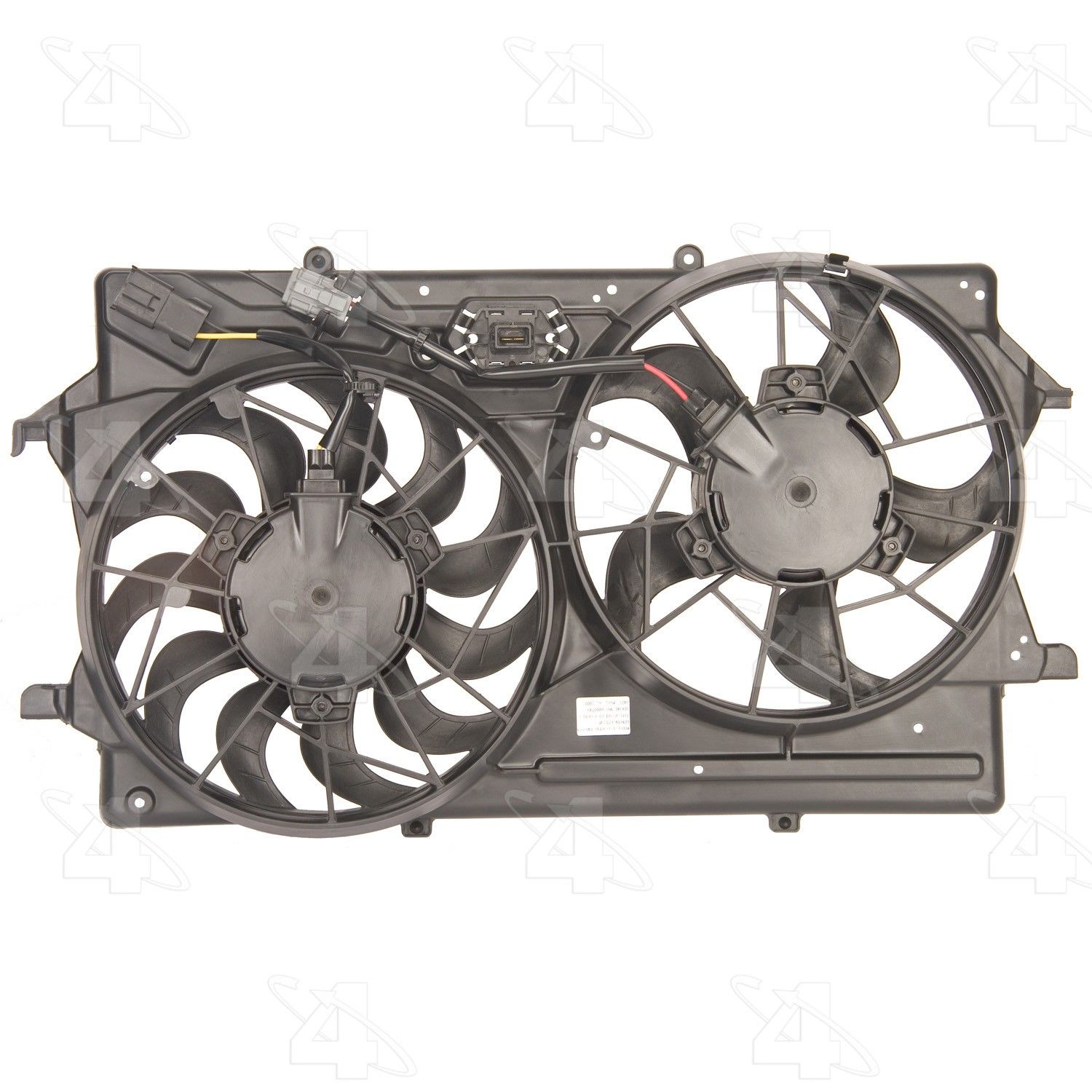2004, 2003 Ford Focus Dual Radiator and Condenser Fan Assembly
