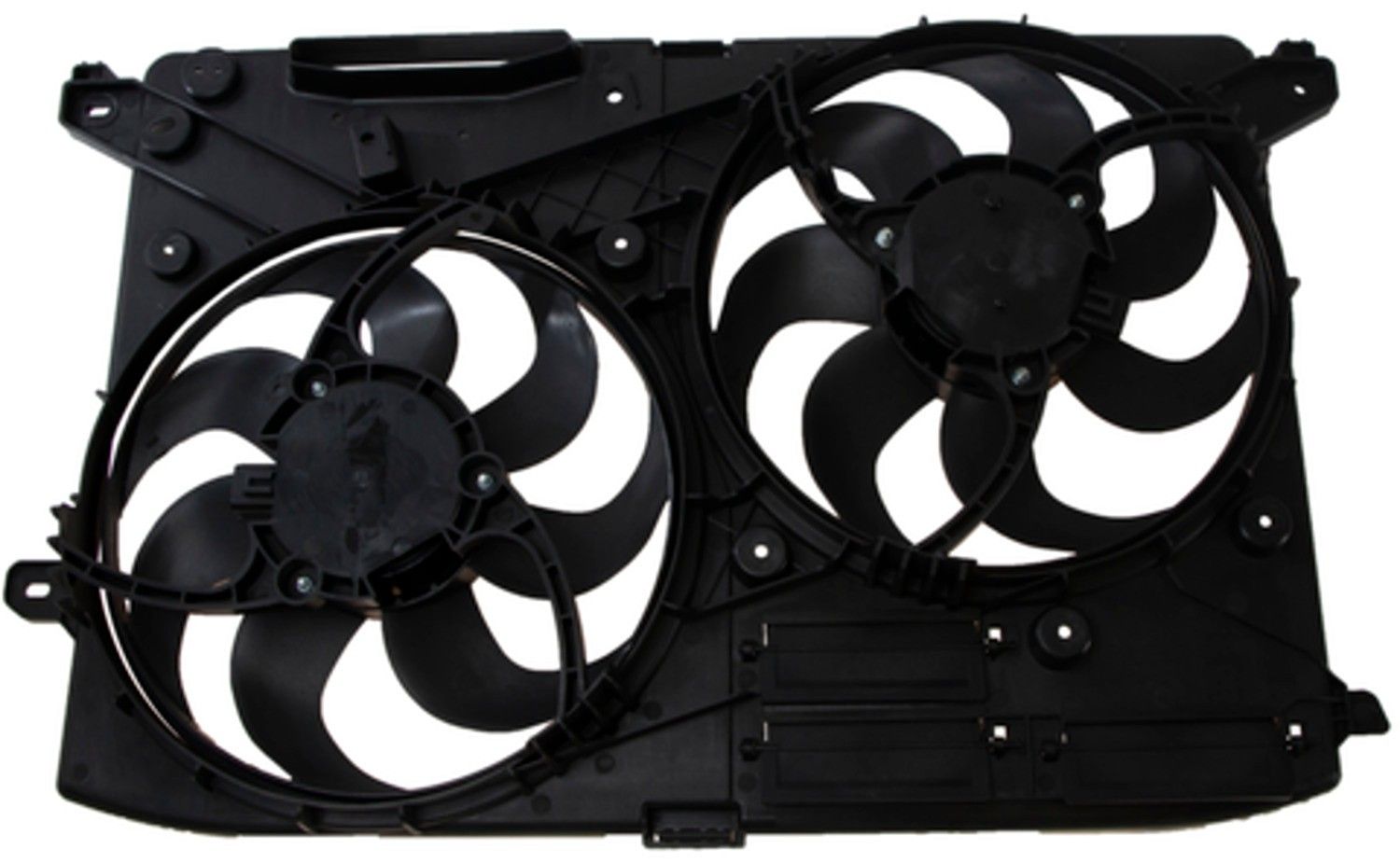 2020, 2019, 2018, 2017 Ford Fusion Dual Radiator and Condenser Fan Assembly