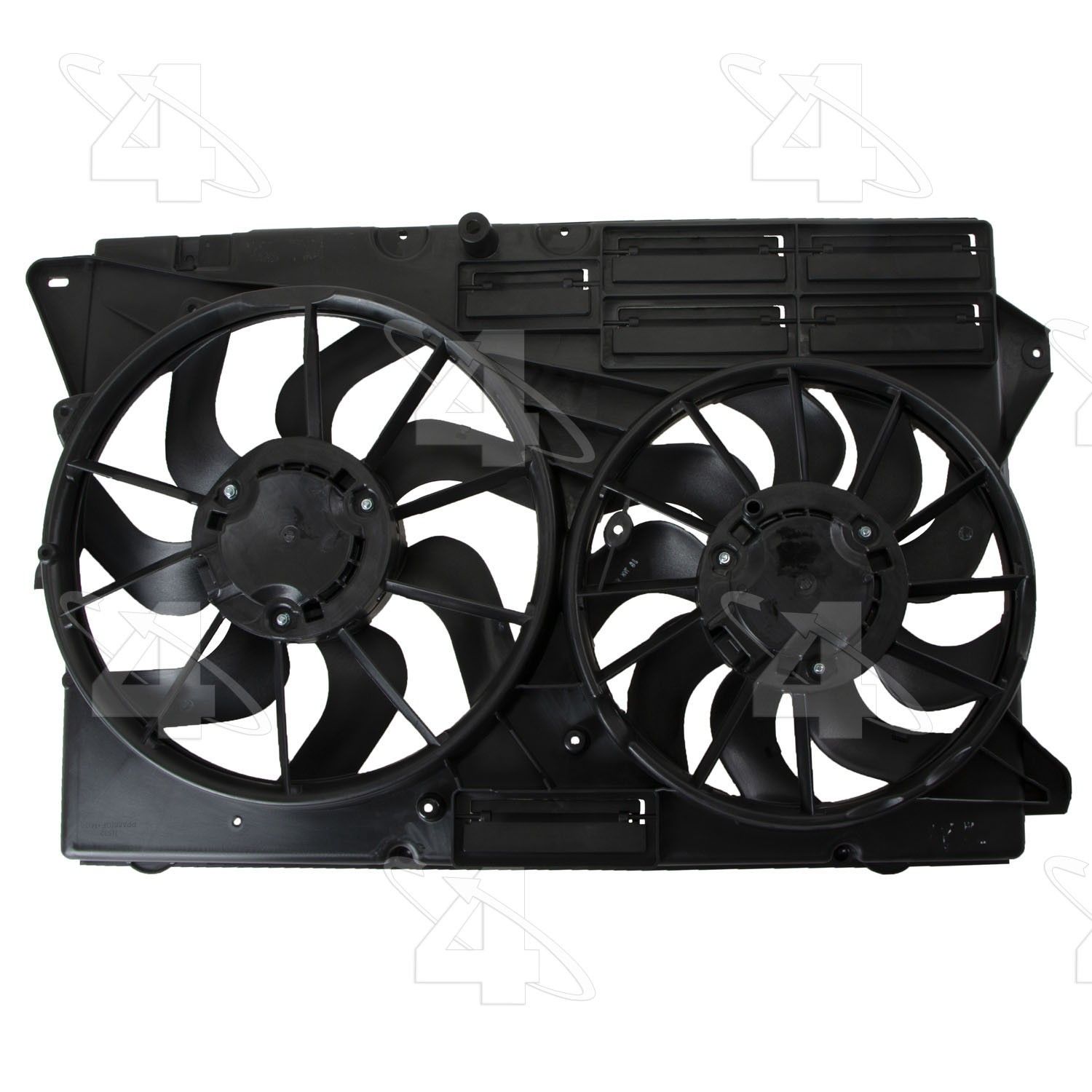 2019, 2018, 2017, 2016, 2015, 2014 Ford Police Interceptor Utility Dual Radiator and Condenser Fan Assembly