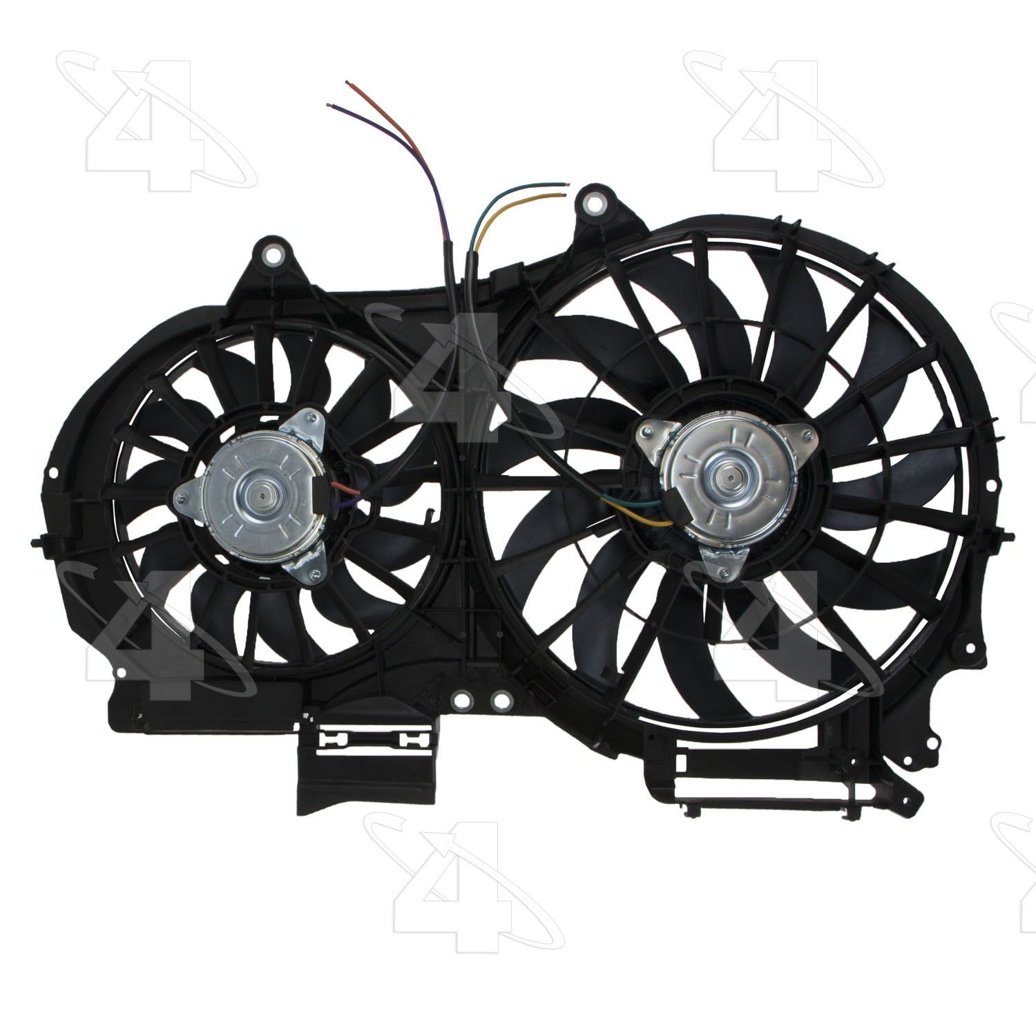 2007, 2006, 2005, 2004, 2003, 2002 Audi A4 Dual Radiator and Condenser Fan Assembly