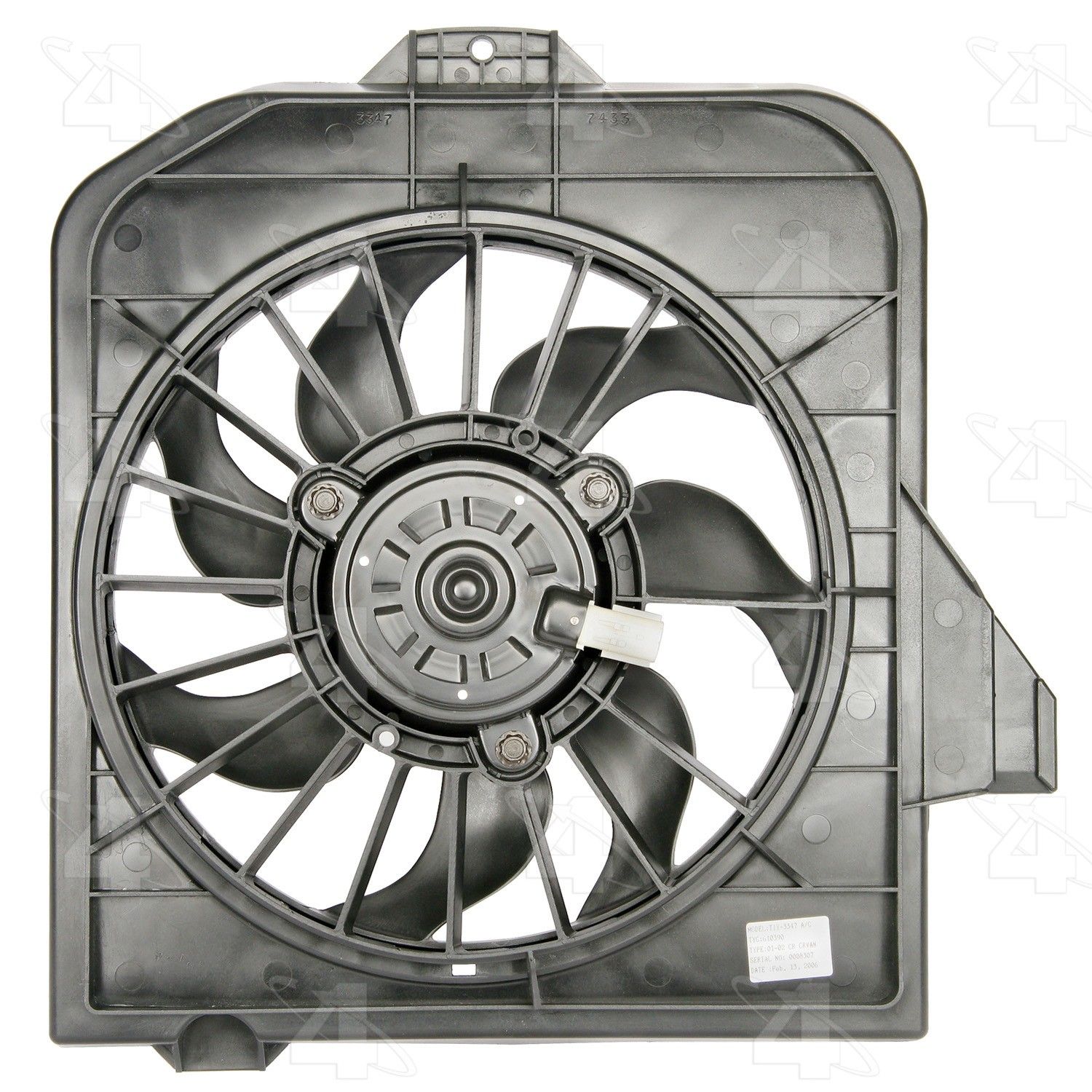 2005, 2004, 2003, 2002, 2001 Dodge Caravan Voyager A/C Condenser Fan Assembly