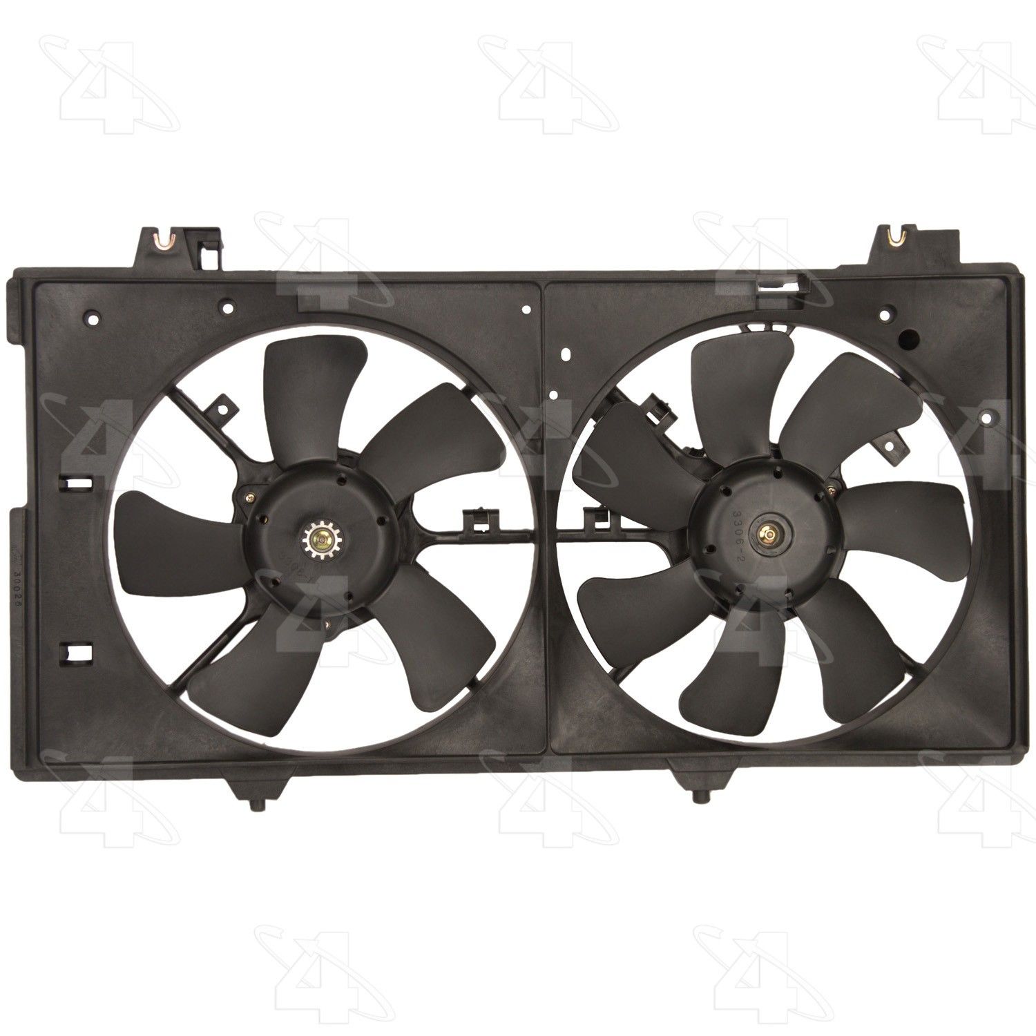 2008, 2007, 2006, 2005, 2004, 2003 Mazda 6 Dual Radiator and Condenser Fan Assembly