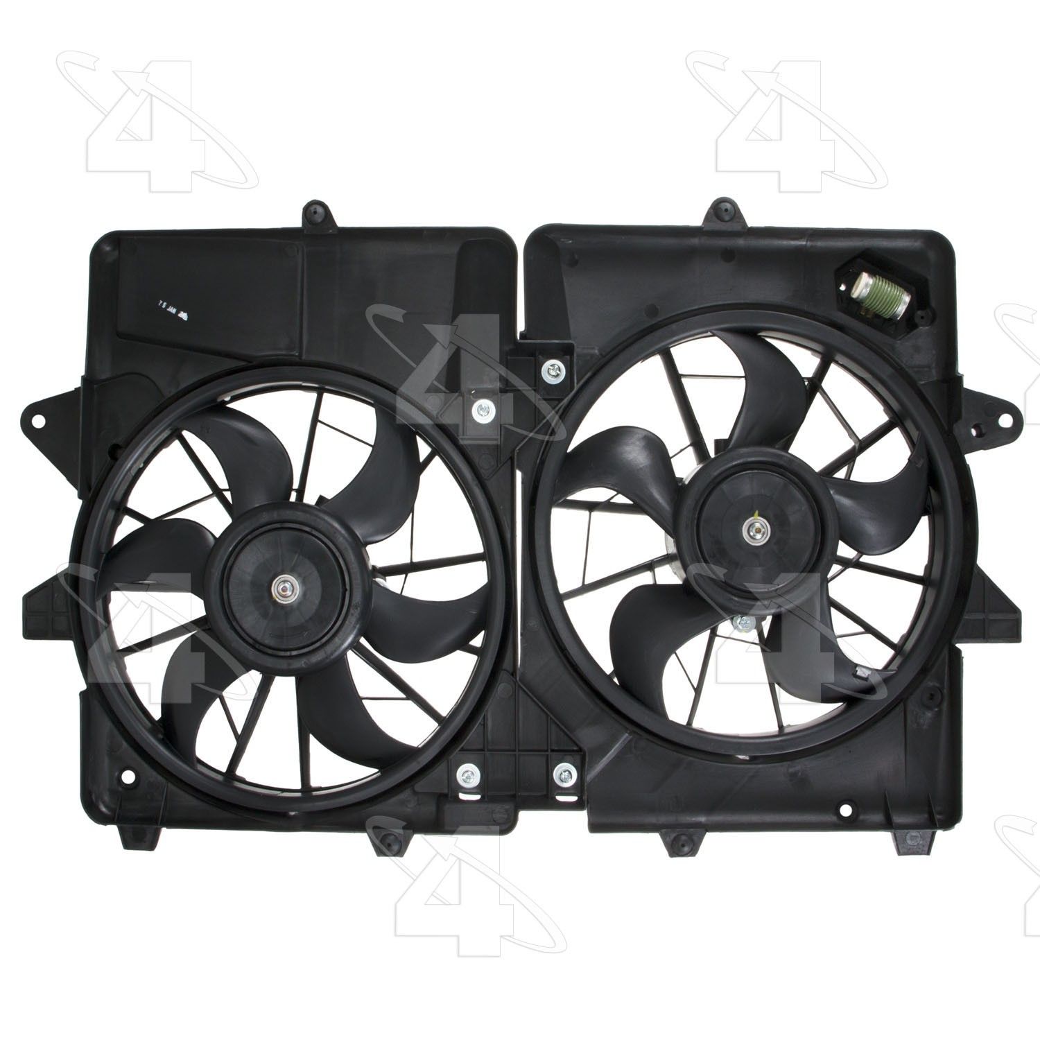 2012, 2011, 2010, 2009, 2008, 2007, 2006, 2005 Ford Escape Dual Radiator and Condenser Fan Assembly
