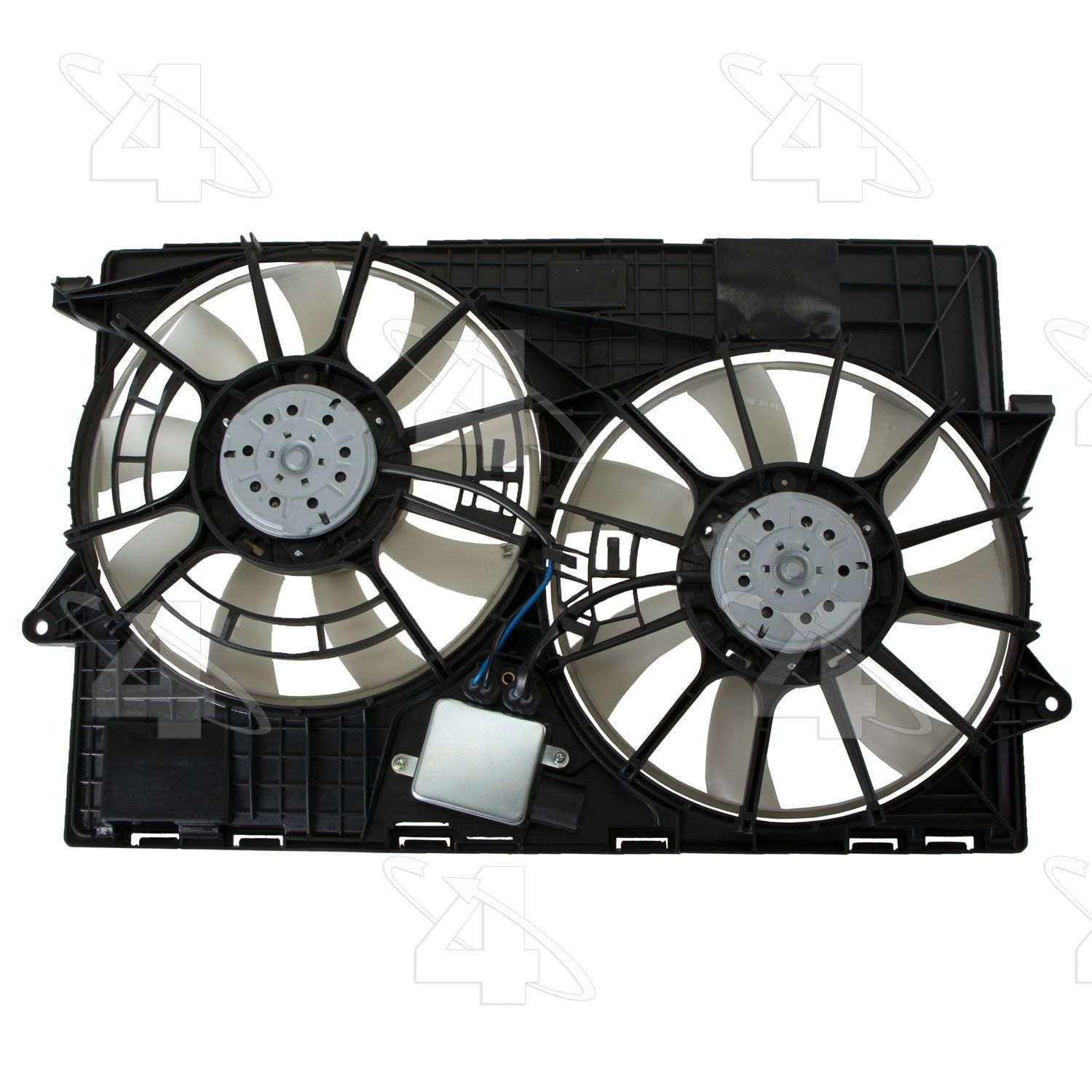 2023, 2022, 2021, 2020, 2019, 2018, 2017, 2016, 2015, 2014 Jeep Cherokee Dual Radiator and Condenser Fan Assembly