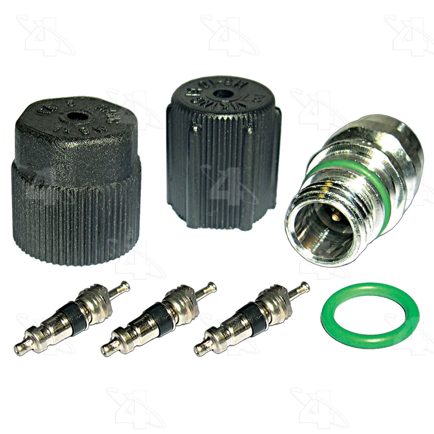 A/C System Valve Core and Cap Kit