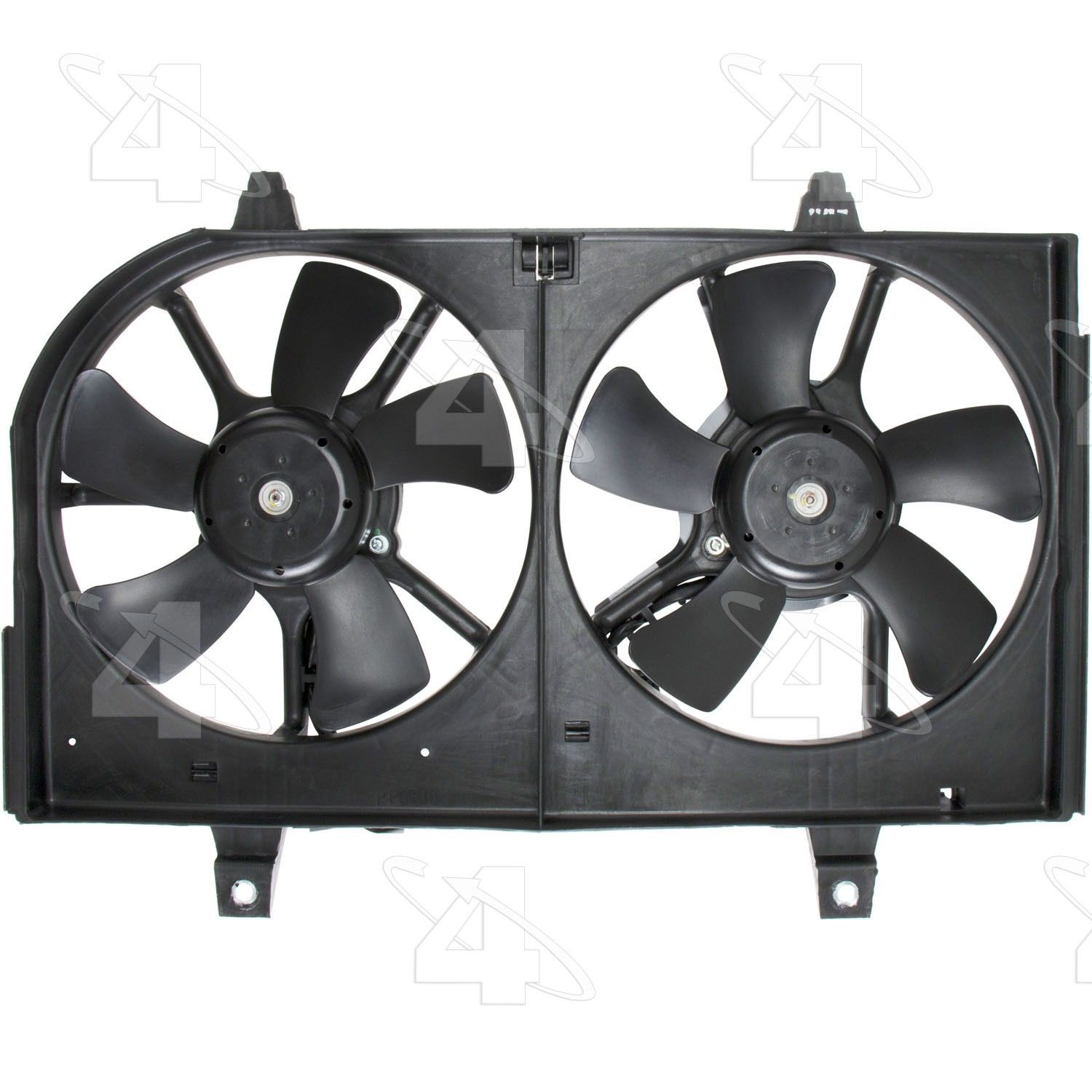 2001, 2000 INFINITI I30 Dual Radiator and Condenser Fan Assembly