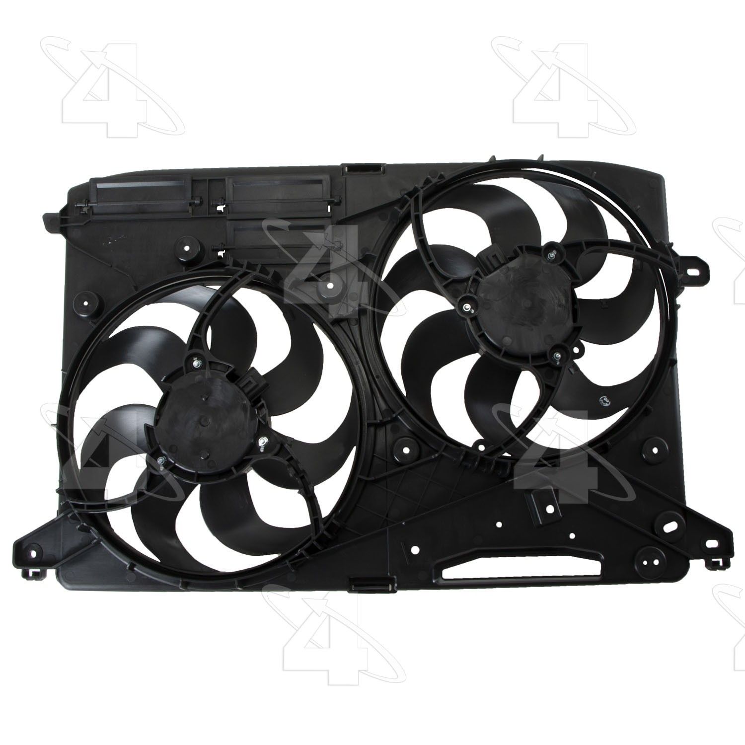 2020, 2019, 2018, 2017, 2016, 2015, 2014, 2013 Ford Fusion Dual Radiator and Condenser Fan Assembly