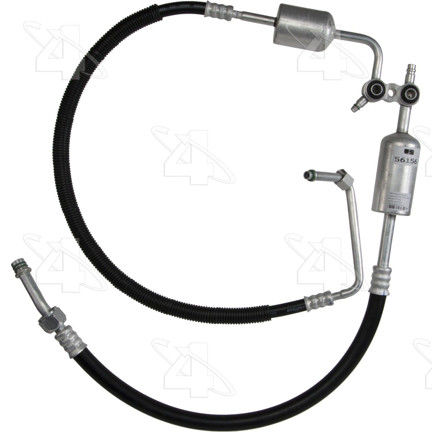 2000, 1999 GMC C3500HD A/C Refrigerant Discharge / Suction Hose Assembly