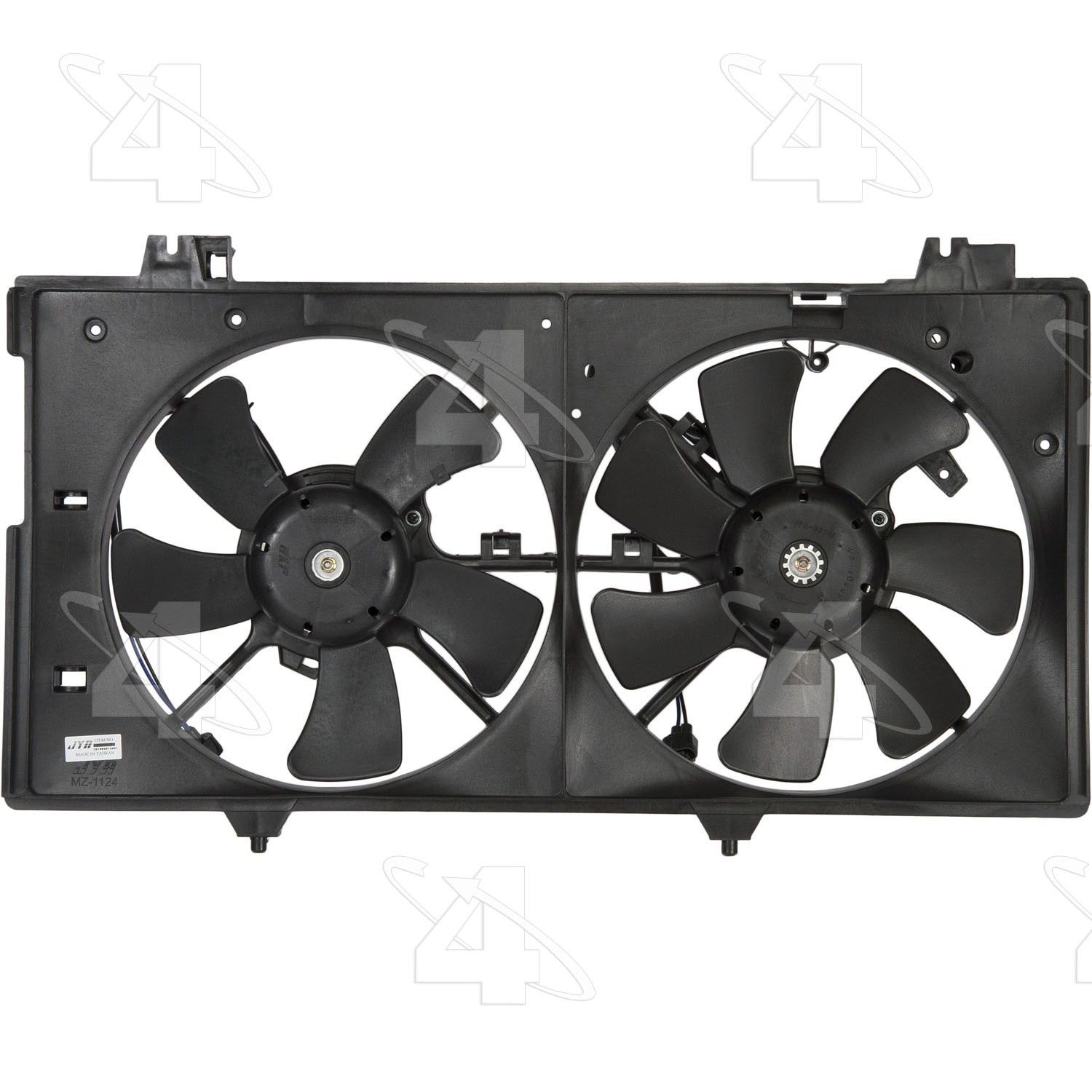 2008, 2007, 2006, 2005, 2004, 2003 Mazda 6 Dual Radiator and Condenser Fan Assembly