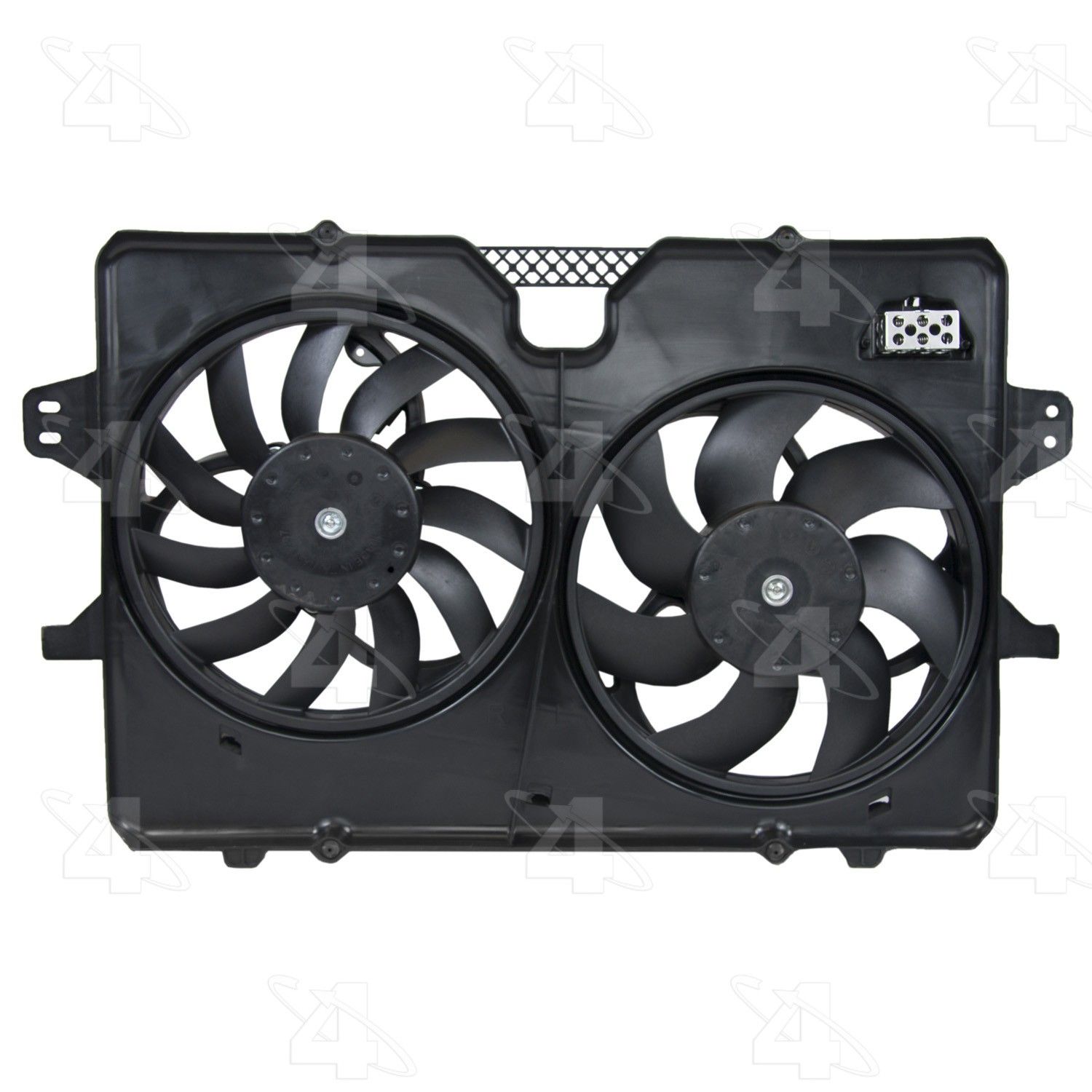 2012, 2011, 2010, 2009 Ford Escape Dual Radiator and Condenser Fan Assembly