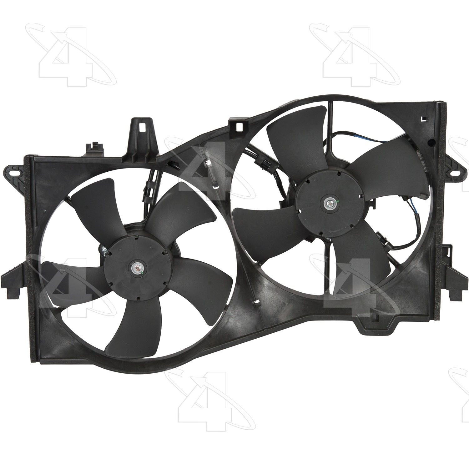 2004, 2003, 2002 Mazda MPV Dual Radiator and Condenser Fan Assembly