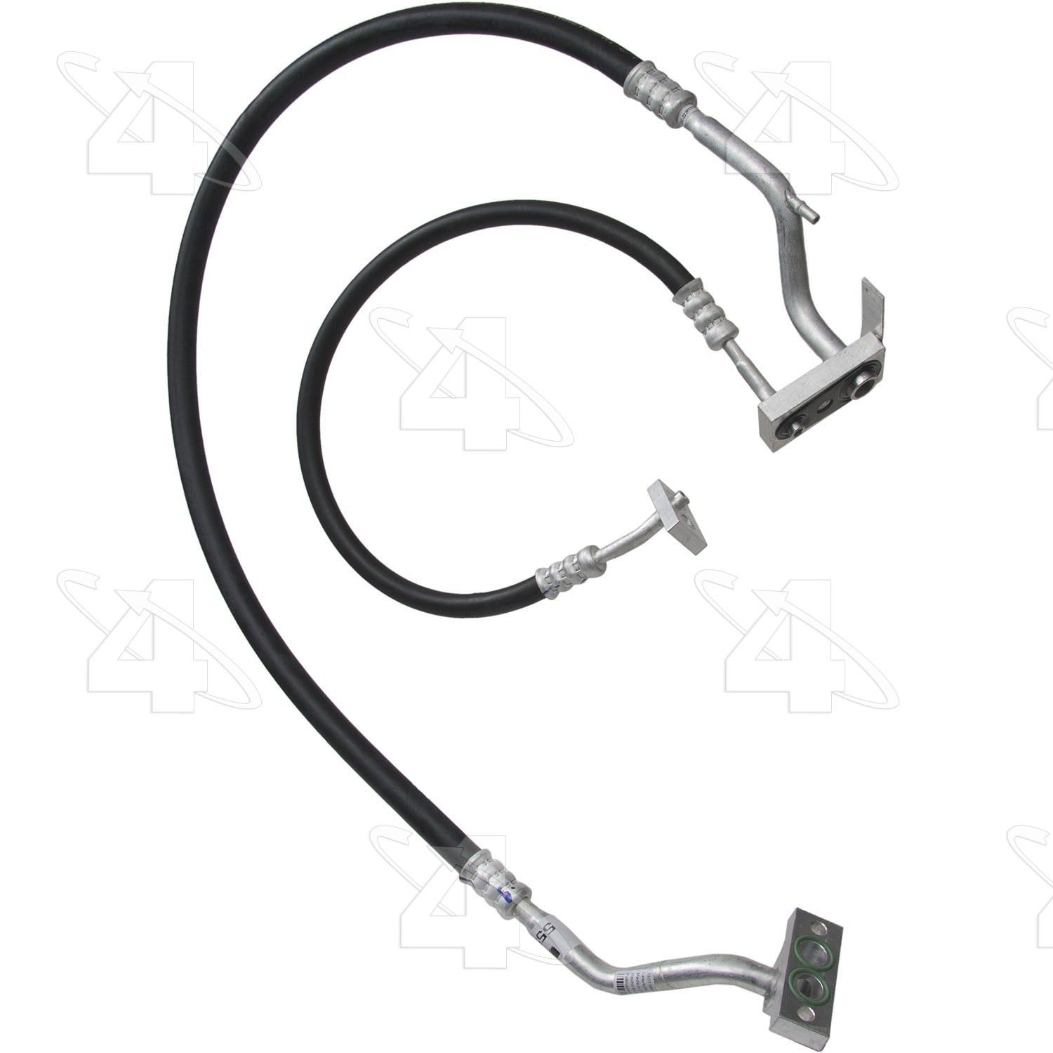 1985, 1984 Dodge D100 A/C Suction and Liquid Line Hose Assembly