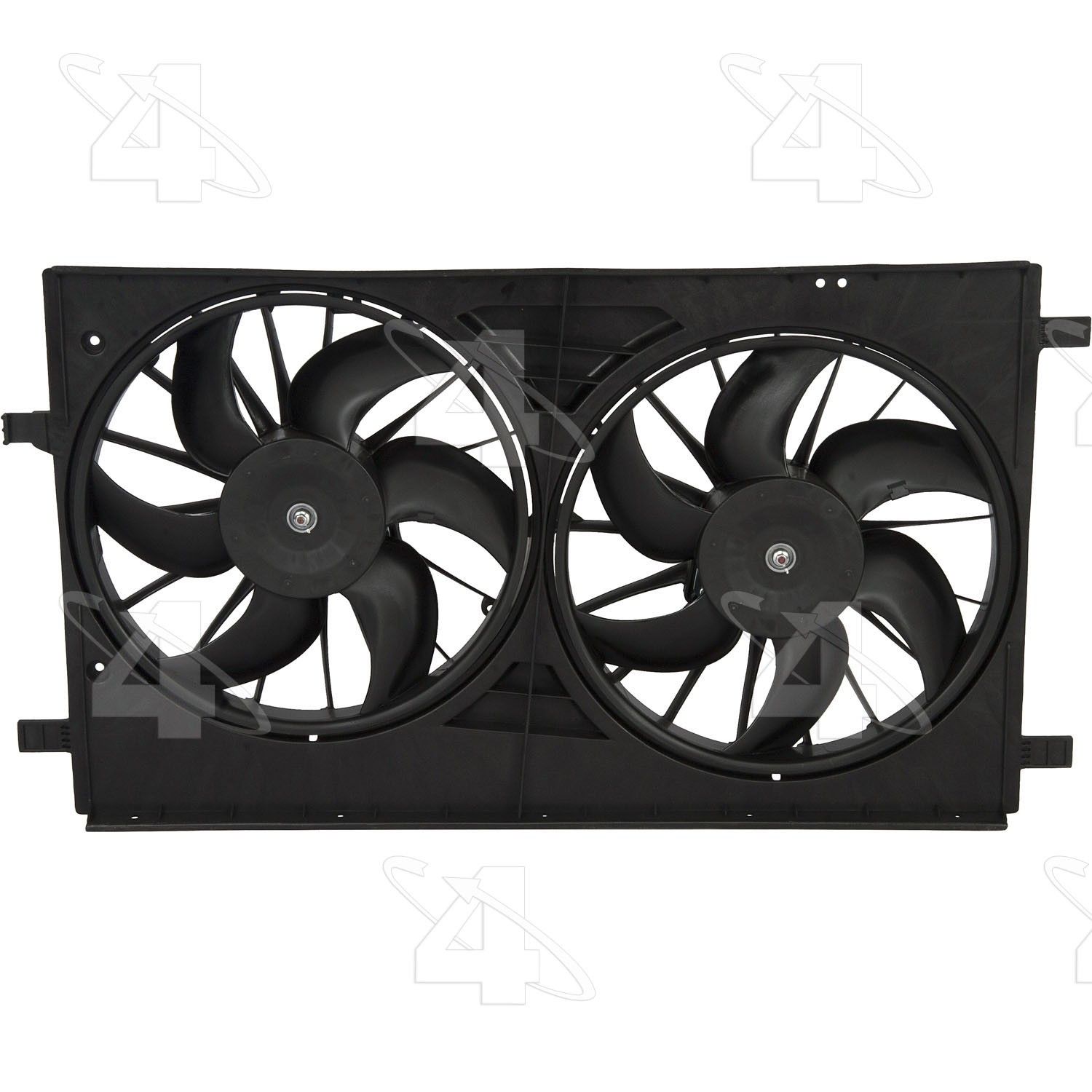 2017, 2016, 2015, 2014, 2013, 2012, 2011, 2010, 2009, 2008, 2007 Jeep Compass Dual Radiator and Condenser Fan Assembly
