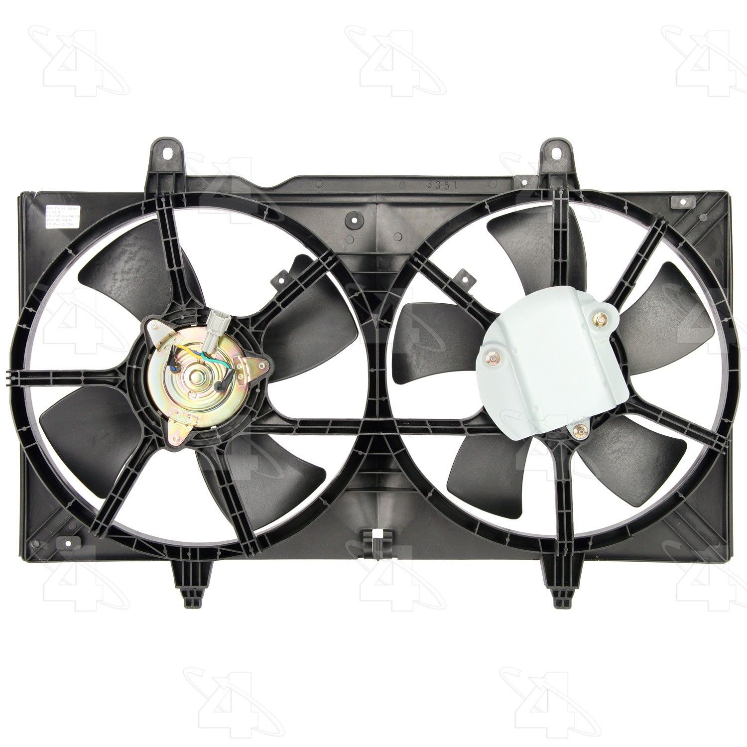 2004 Nissan Maxima Dual Radiator and Condenser Fan Assembly