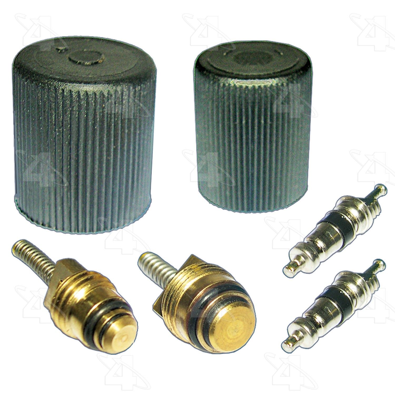 A/C System Valve Core and Cap Kit