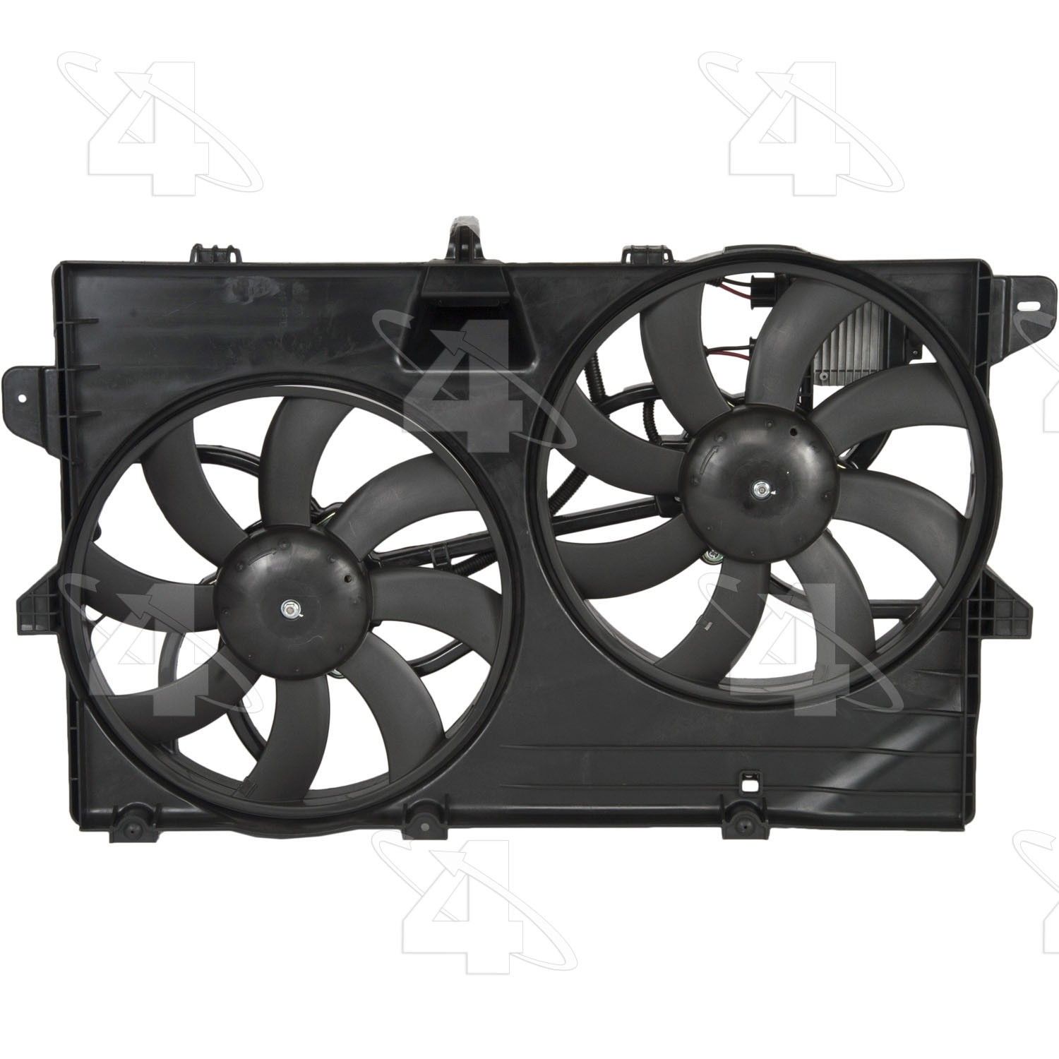 2009, 2008, 2007 Ford Edge Dual Radiator and Condenser Fan Assembly