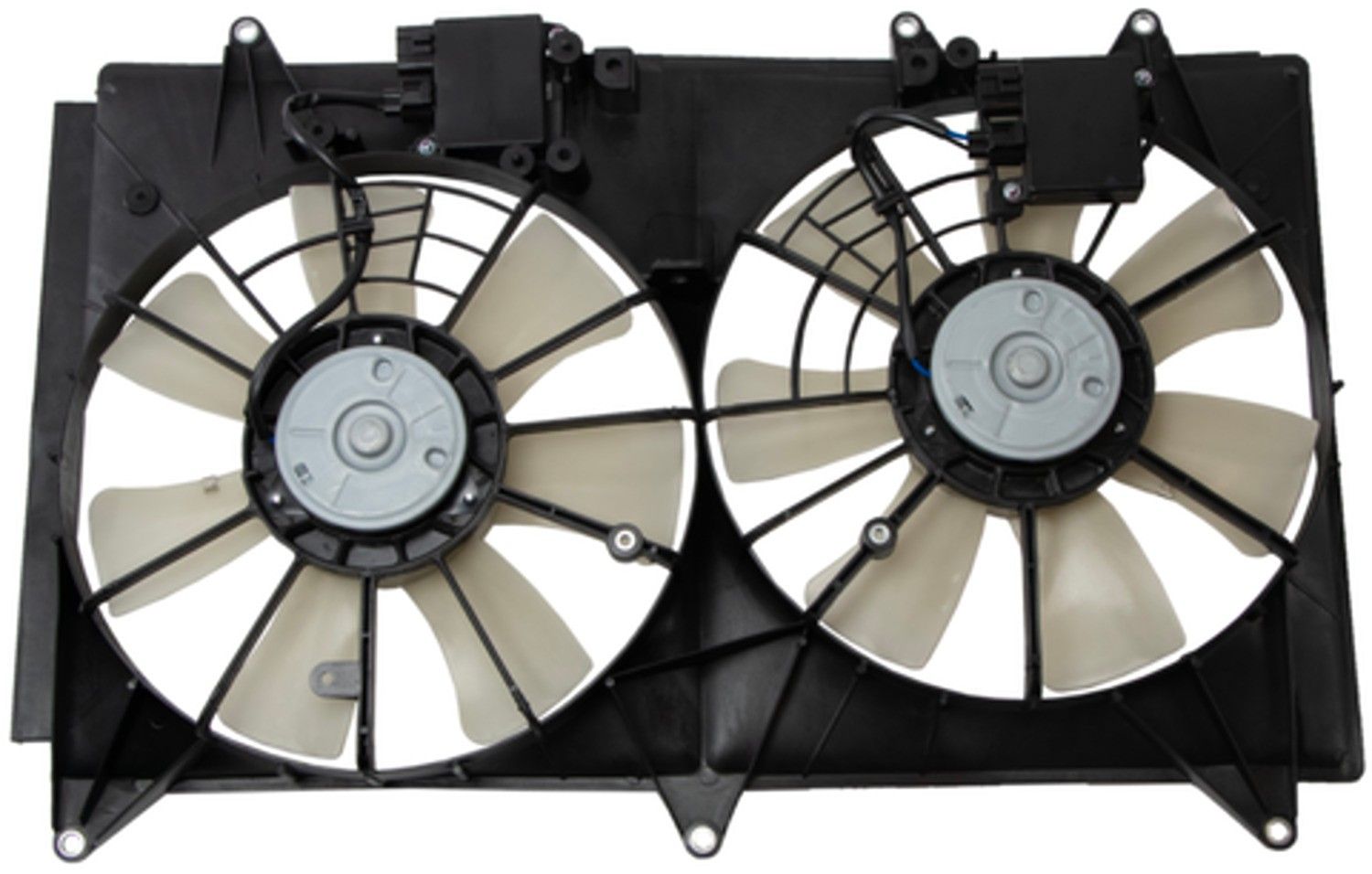 2012, 2011, 2010 Mazda CX-7 Dual Radiator and Condenser Fan Assembly