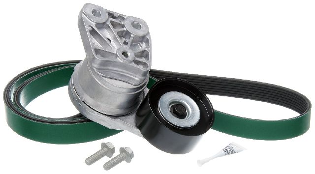 2007-2017 Volvo VNL Serpentine Belt Drive Component Kit - Alternator and Air Conditioning (Gates)