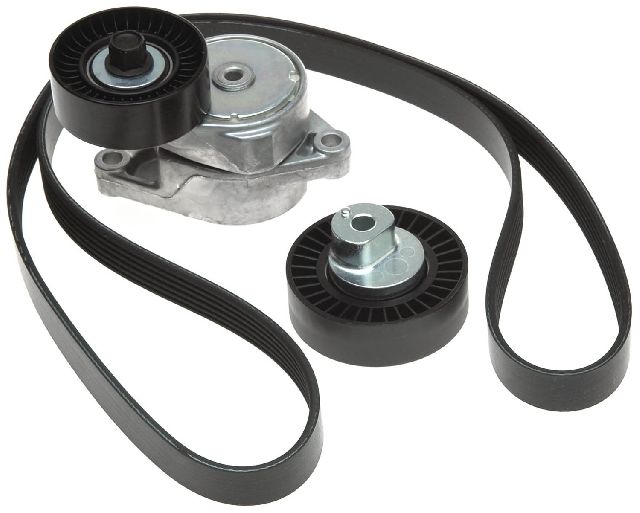 2004-2006 BMW X3 Serpentine Belt Drive Component Kit - Alternator, Water Pump and Power Steering (Gates)