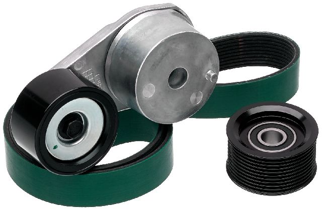 2007-2014 Volvo VNL Serpentine Belt Drive Component Kit - Fan and Water Pump (Gates)