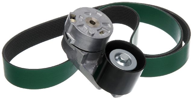 2009 Kenworth T800 Serpentine Belt Drive Component Kit - Fan, Alternator and Water Pump (Gates)