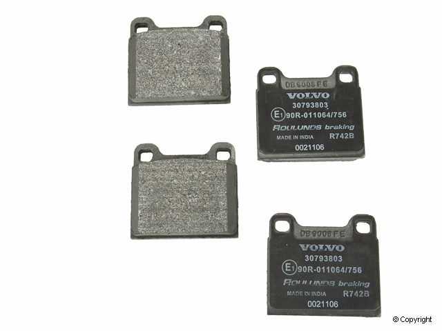 2004, 2003, 2002, 2001, 2000, 1999, 1998 Volvo C70 Disc Brake Pad Set