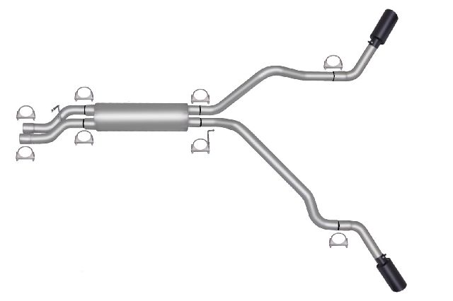 1999-2000 GMC Sierra 2500 Exhaust System Kit (Gibson)