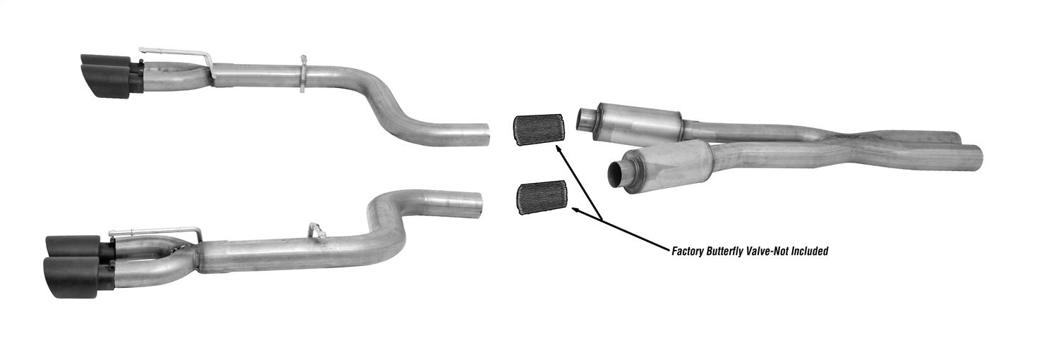 2023, 2022, 2021, 2020, 2019, 2018, 2017, 2016, 2015 Dodge Challenger Exhaust System Kit