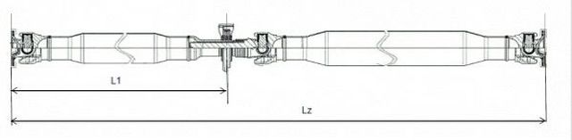 2010-2018 Mercedes-Benz Sprinter 3500 Drive Shaft Assembly - Rear (GKN Loebro)