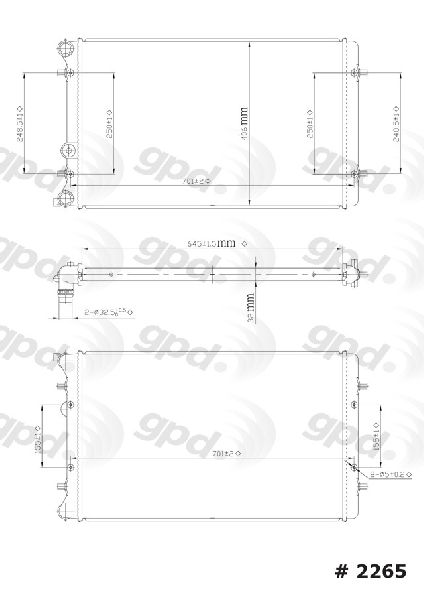 1999-2006 VOLKSWAGEN JETTA Radiator (Global Parts)